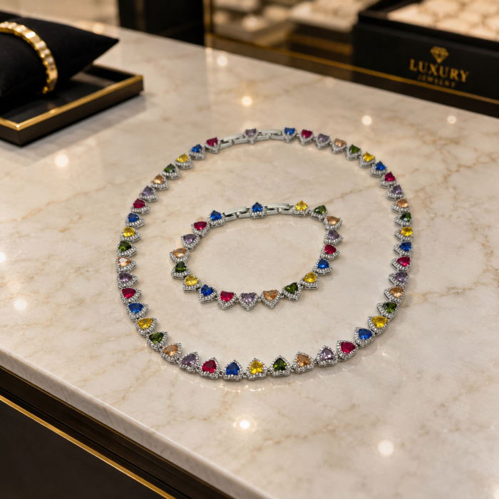 Set Angelic Rainbow Hearts Diamonds 10M [3]