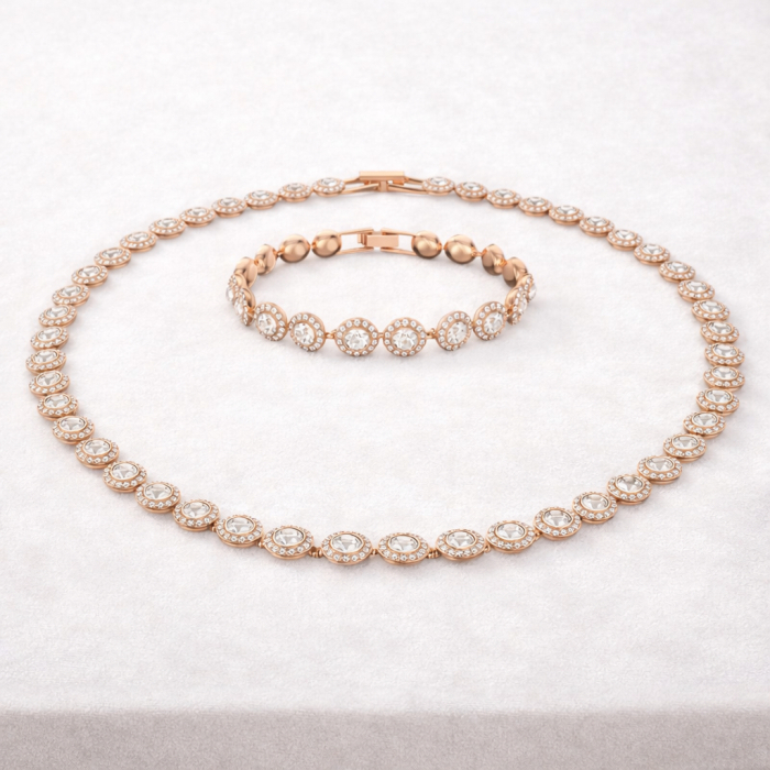 Set Angelic Rose Gold Diamonds 8MM AAA+ Quality [4]