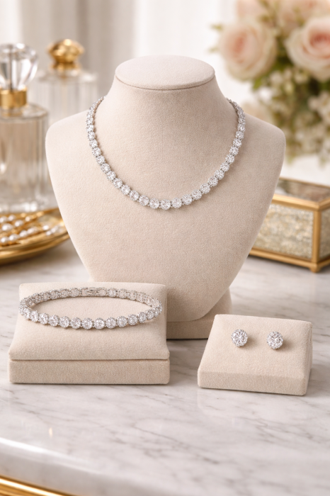 Set Bijuterii Angelic Silver Diamonds 6MM [2]