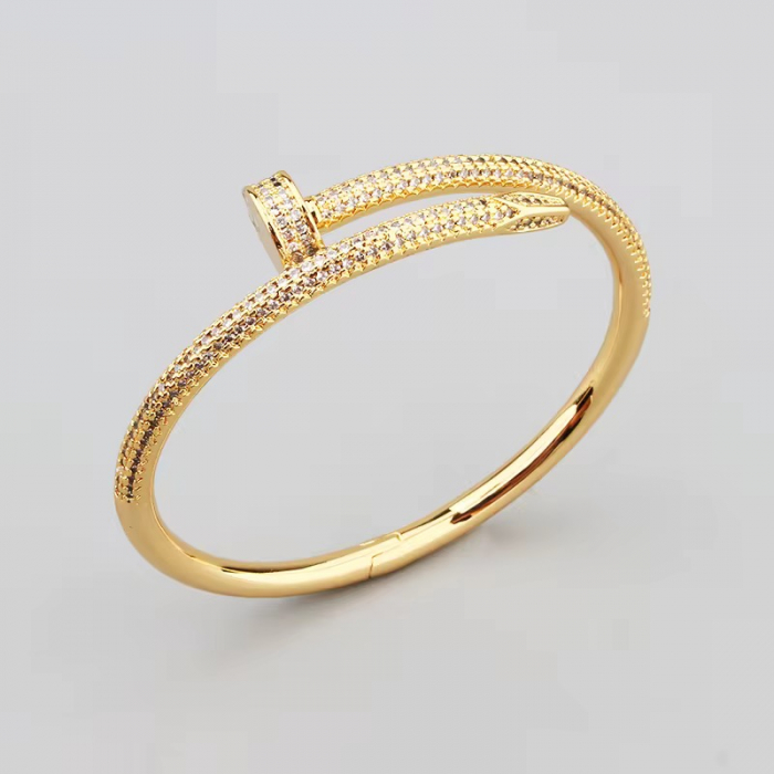 Set Bratara-Inel Gold Diamonds Nail [3]