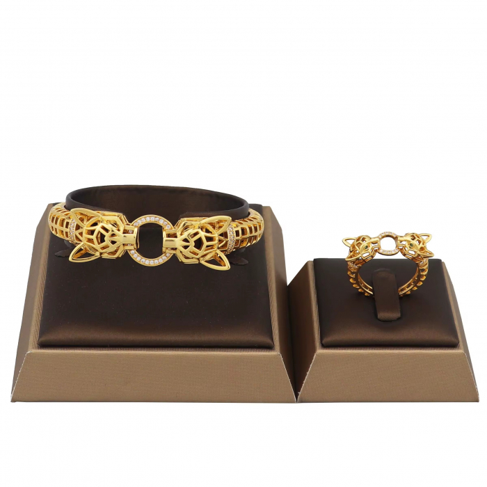 Set Bratara-Inel Gold Gatopardo 18K Gold Plated [3]