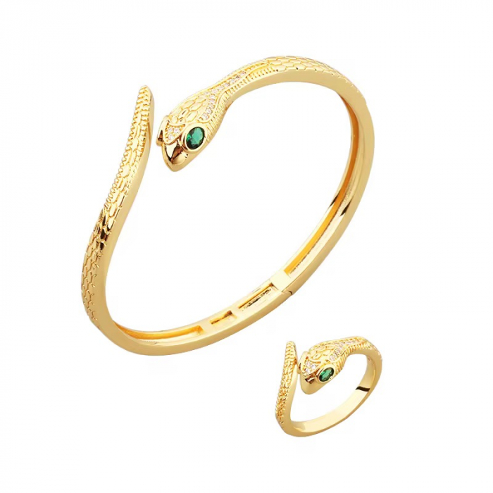 Set Bratara-Inel Gold Gatopardo Classic [1]