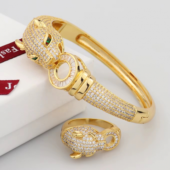 Set Bratara-Inel Gold Gatopardo Diamonds [2]