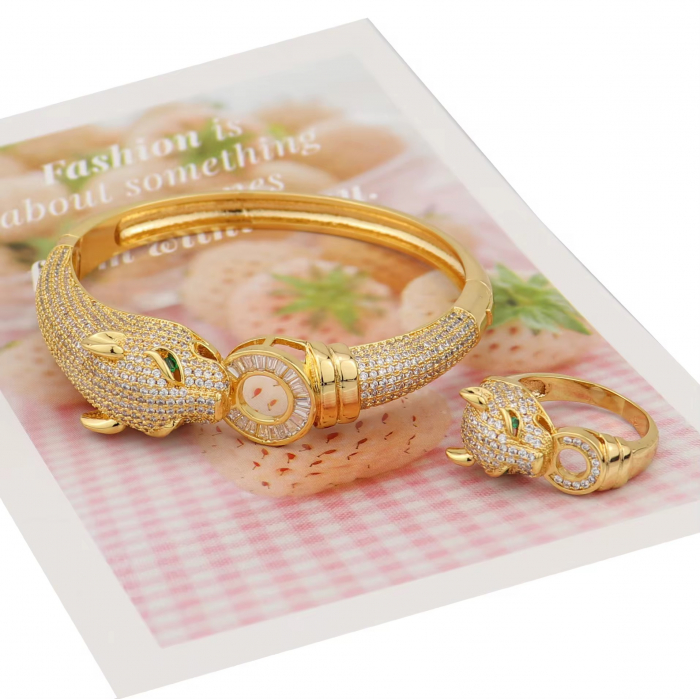 Set Bratara-Inel Gold Gatopardo Diamonds [3]