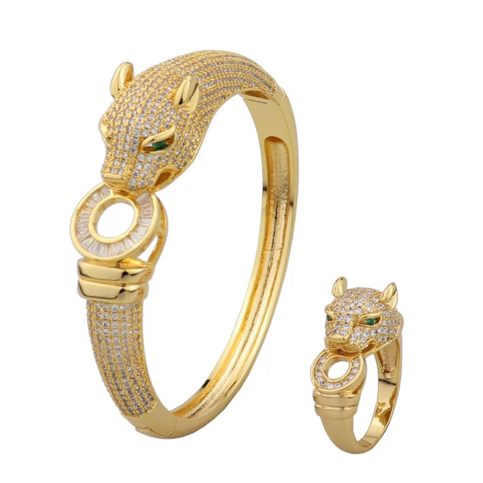 Set Bratara-Inel Gold Gatopardo Diamonds [1]