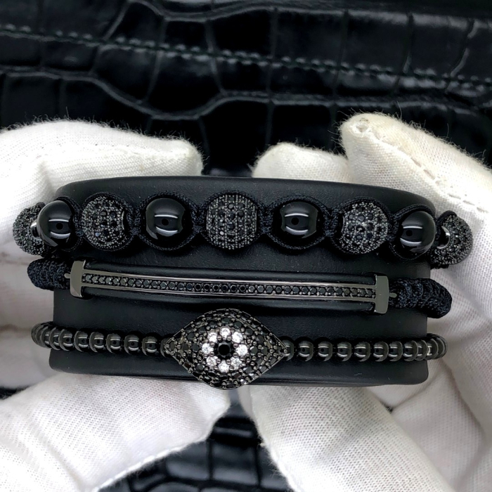 Set Bratari Brooks All Black Gemstones [2]