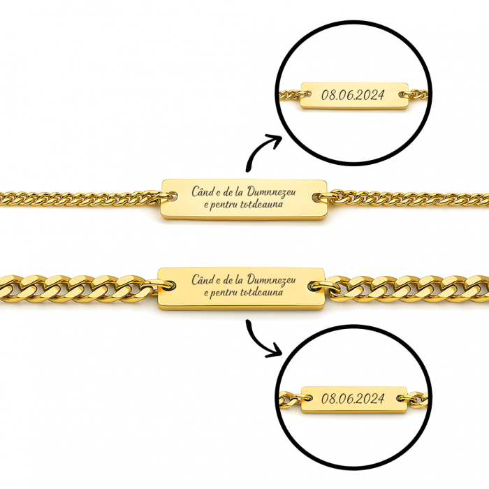 Set Bratari Cupluri Text Personalizat [2]