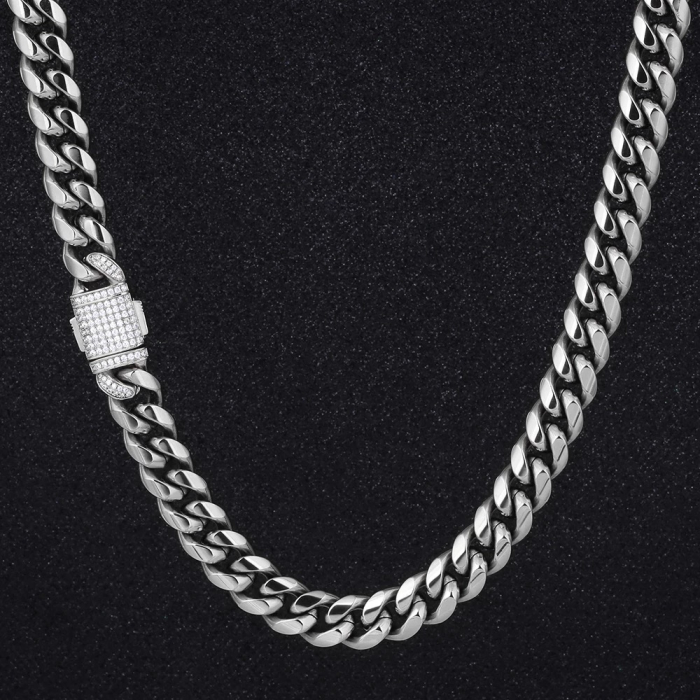 Set Brooks Cuban Silver Woman Design 40 CM [5]