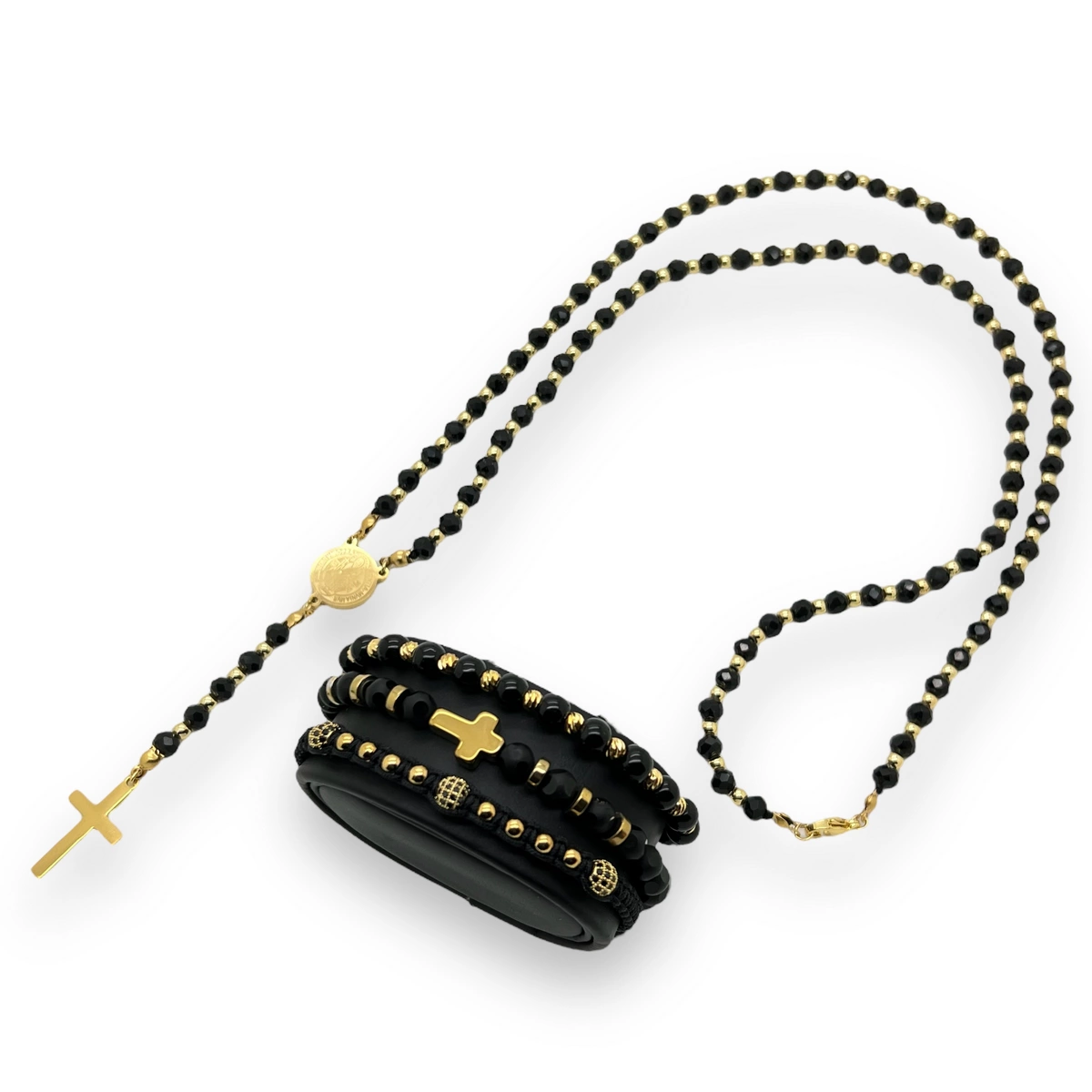 Set Brooks Lant-3 Bratari Rosary Cross [1]