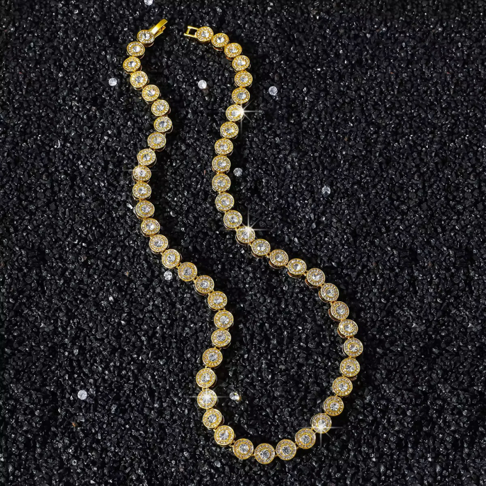 Set Colier-Bratara Gold Angelic 8 MM [3]