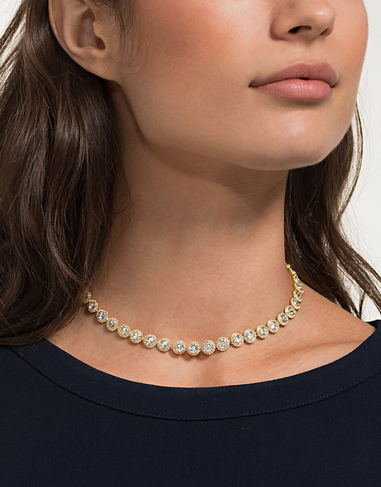 Set Colier-Bratara Gold Angelic 8 MM [2]