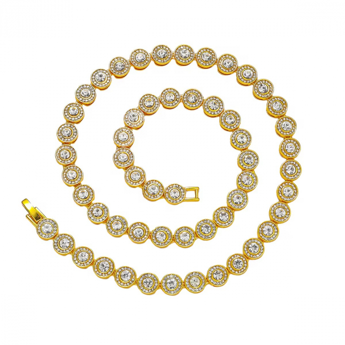 Set Colier-Bratara Gold Angelic 8 MM [4]