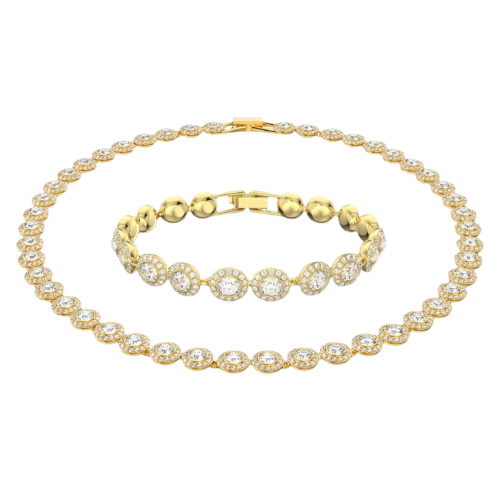 Set Colier-Bratara Gold Angelic 8 MM [1]