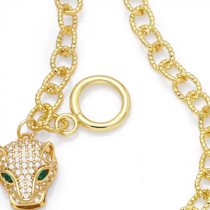 Set Colier-Bratara Gold Gatopardo Gothic Chain [3]