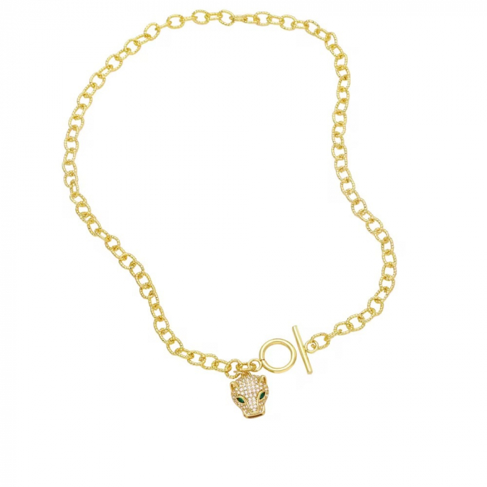 Set Colier-Bratara Gold Gatopardo Gothic Chain [5]