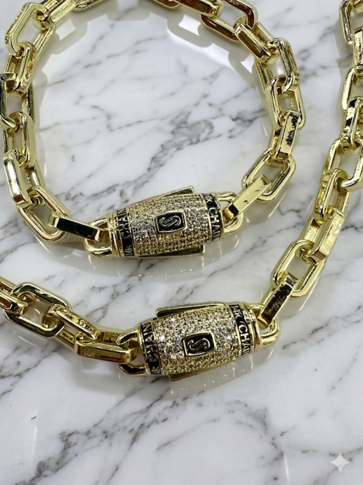 Set Colier-Bratara Monaco Placat 14K / 8 MM [2]