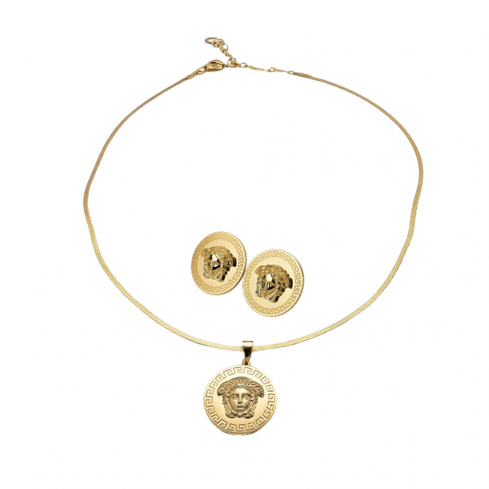 Set Colier-Cercei Dama Gold Medusa [1]