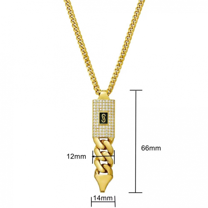 Set Colier-Cercei Monaco Dama Full Gold [4]