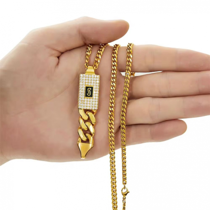 Set Colier-Cercei Monaco Dama Full Gold [6]