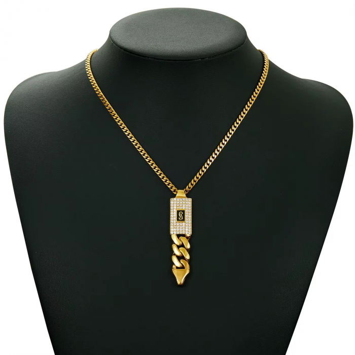 Set Colier-Cercei Monaco Dama Full Gold [2]