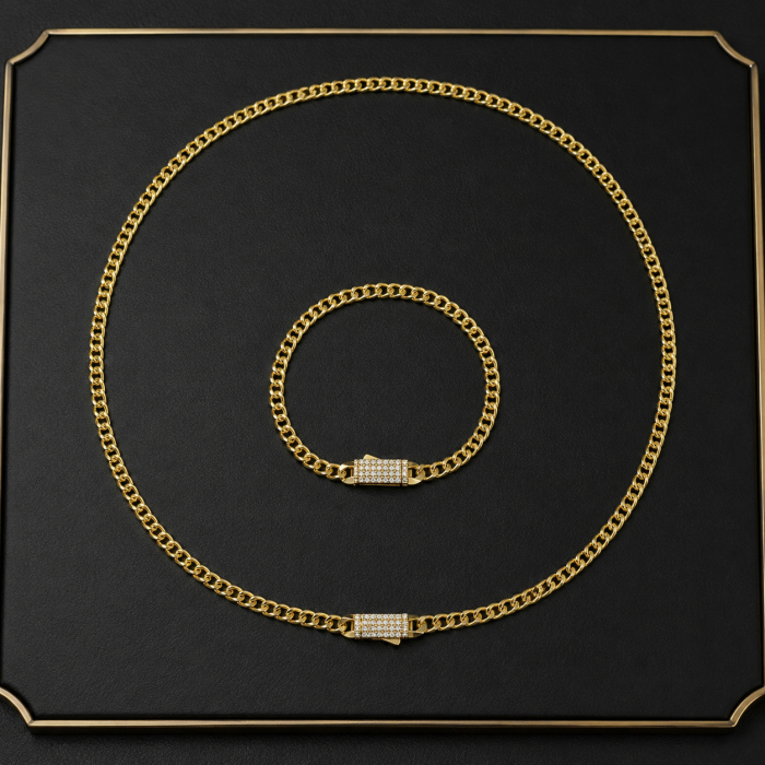 Set Cuban Gold  5 MM [2]