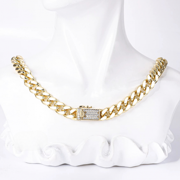 Set Cuban Monaco Gold 14K Plated 8 MM / 50 CM [4]