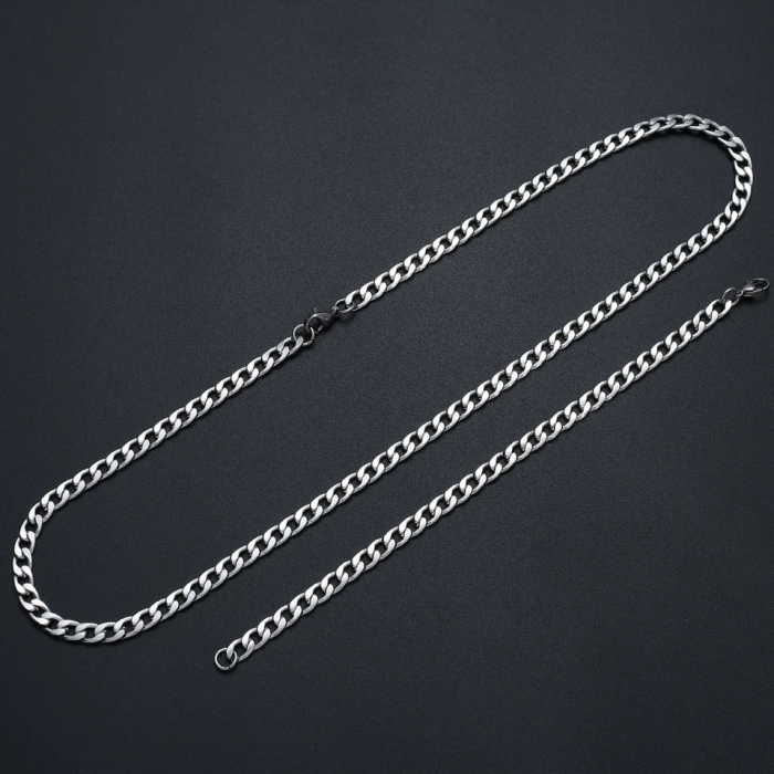 Set Cuban Stainless Steel 8 MM [4]