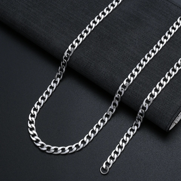 Set Cuban Stainless Steel 8 MM [2]