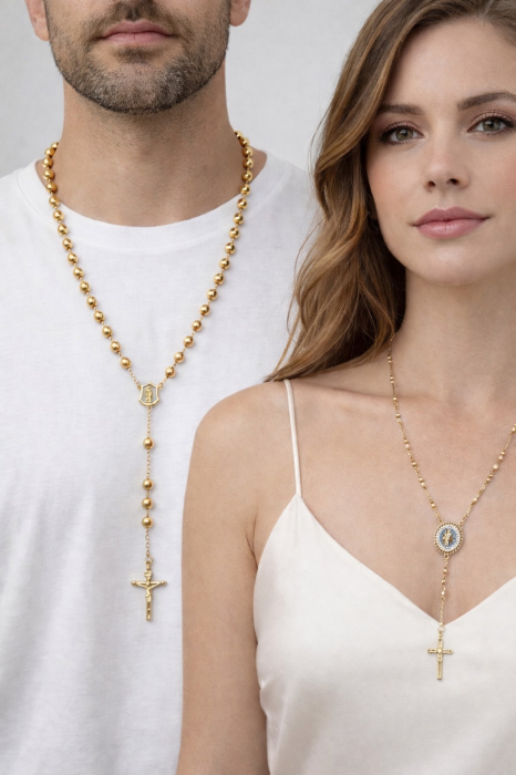 Set Cuplu Gold Rosary [2]