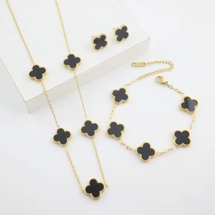 Set Gold Alhambra Flower [2]