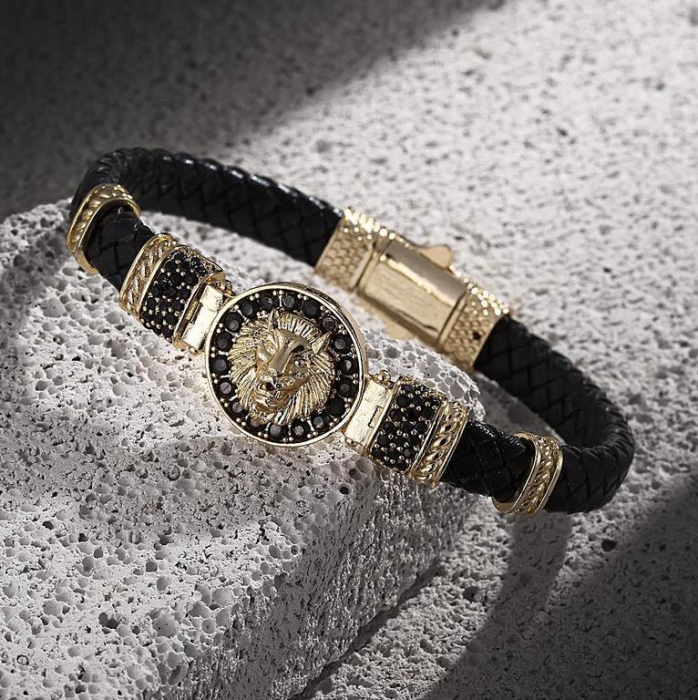 Set Lant-Bratara Brooks Gold Lion [3]