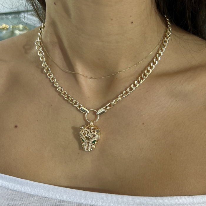 Set Lant-Bratara Cuban Gold Gatopardo Diamonds [4]