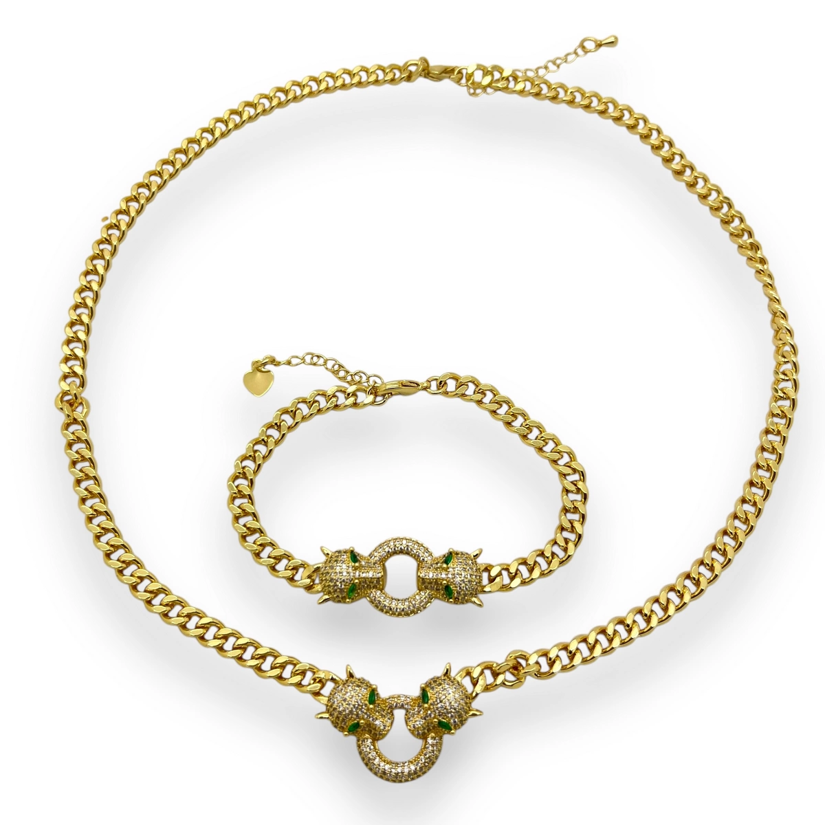 Set Lant-Bratara Cuban Gold Gatopardo Diamonds [1]