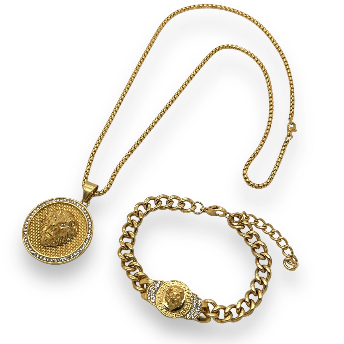 Set Lant-Bratara Gold Lion [1]