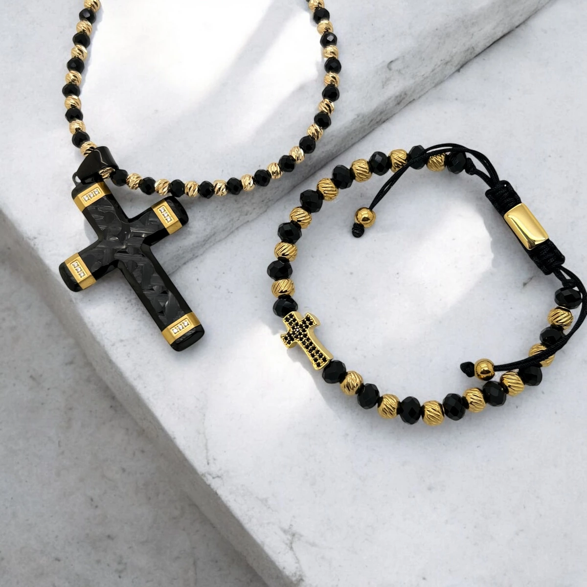 Set Lant-Bratara Gold New Rosary Minimal [3]