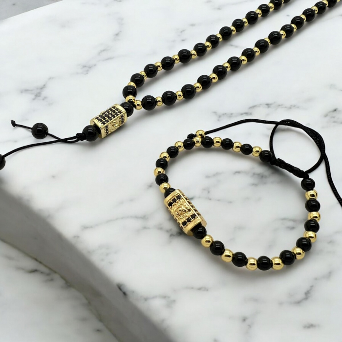 Set Lant-Bratara Luxury Gold Lion [2]