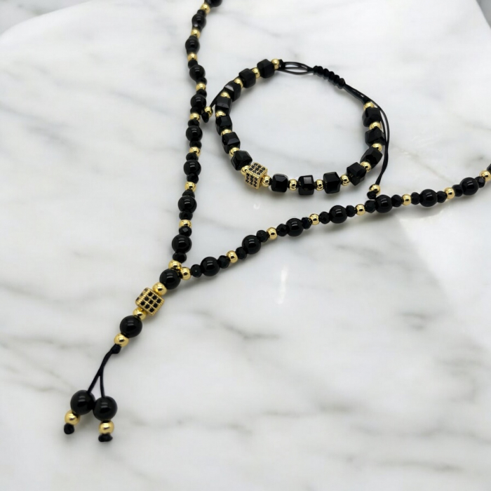 Set Lant-Bratara Rosary Cube [2]