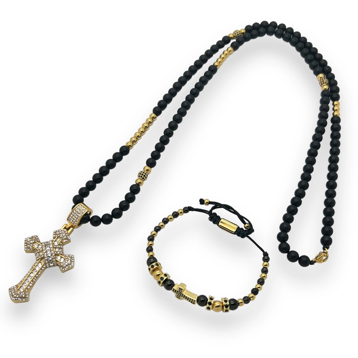 Set Lant-Bratara Rosary Diamonds Cross Epic [1]