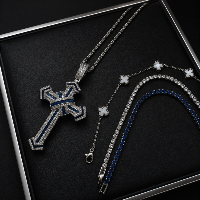 Set Lant-Bratari Blue Tennis Cross Imperium [5]