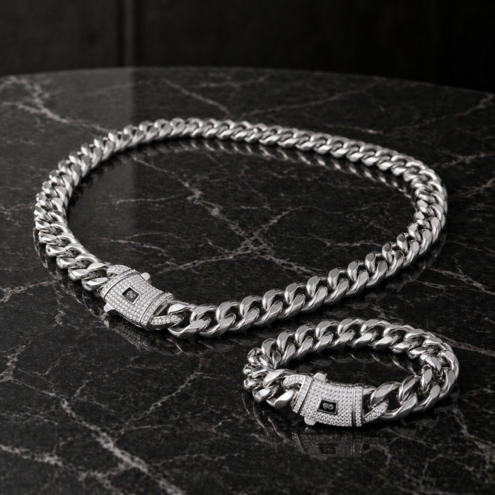 Set Monaco Silver Steel 10 MM [3]