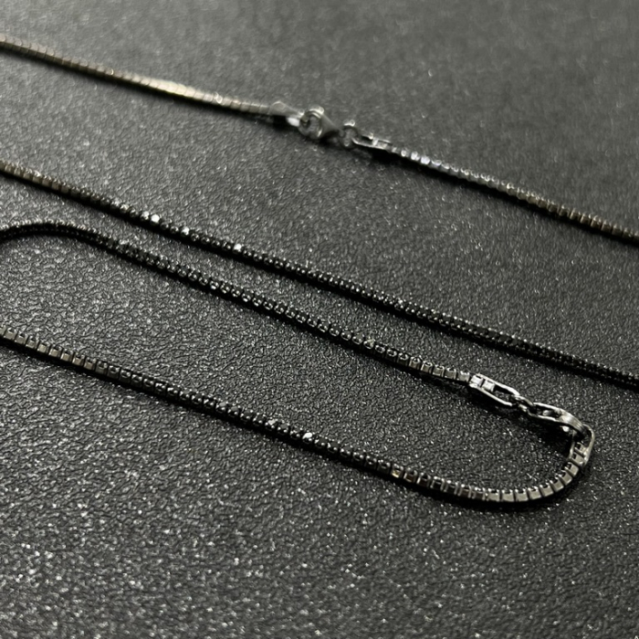 Set Tennis Argint 925 Full Black Diamonds [2]