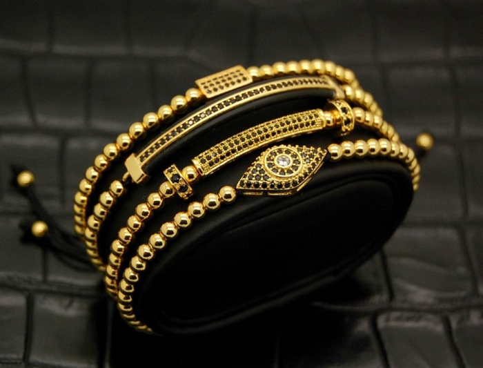 Supreme Set 4 Gold Brooks Woman Bracelets [4]