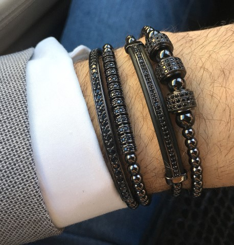 The Original Set All Black 4 Brooks Bracelets [4]