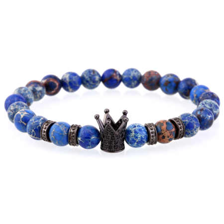 BRATARI PIETRE NATURALE - Bratara Brooks Blue Crown