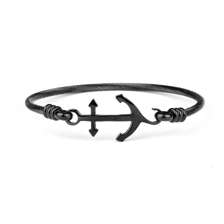 PROMOTII - Black Nautical Men Bangle