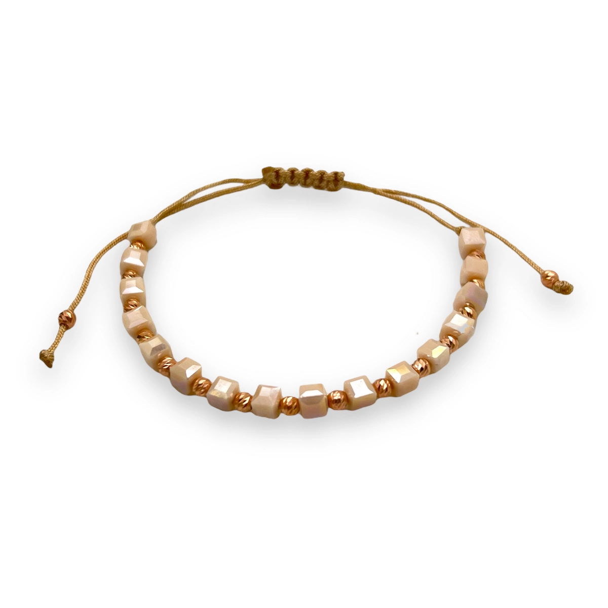 COLECTIE ARGINT - Bratara Argint 925 Beige Rose Gold
