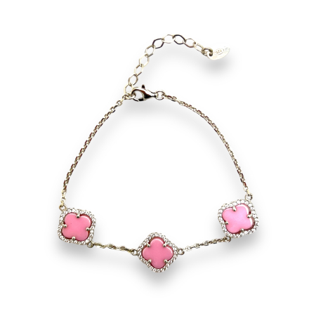 Bratara Argint 925 Pink Flower [0]