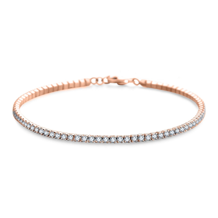 Bratara Argint 925 Rose Gold Tennis [0]