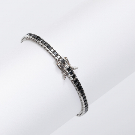 Bratara Argint 925 Tennis Black Diamond 3MM [2]