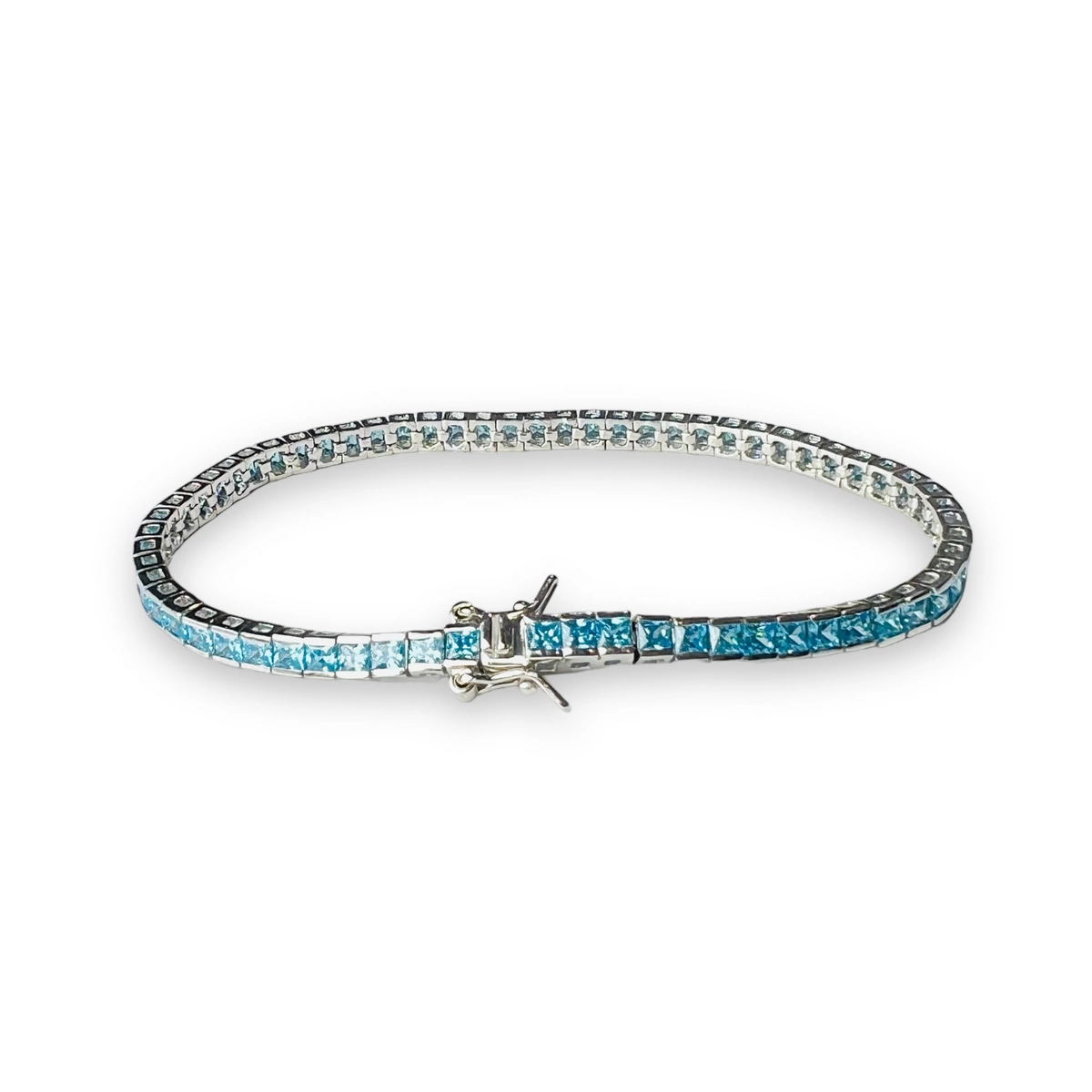 COLECTIA ARGINT - Bratara Argint 925 Tennis Turcoaz Diamond 2.5MM